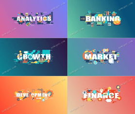 創意扁平風格 6款市場營銷主題AE標題動畫源文件精粹